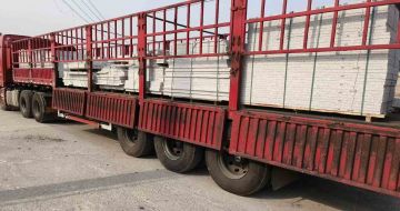 吐鲁番 白麻荔枝面外墙干挂，工厂装车日常