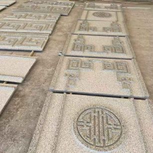 吐鲁番 白麻花岗岩外墙立面雕刻板