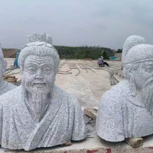 吐鲁番 白麻花岗岩石材人物立体雕刻