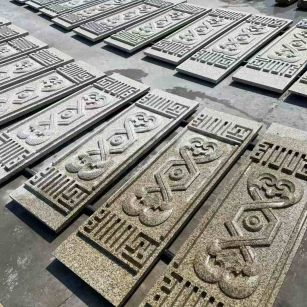 吐鲁番 黄金麻花岗岩外墙雕刻板