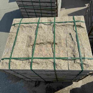 吐鲁番 黄金麻花岗岩石材自然面蘑菇石成品