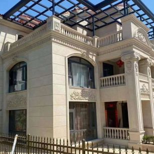 吐鲁番 黄金麻花岗岩荔枝面别墅外墙干挂