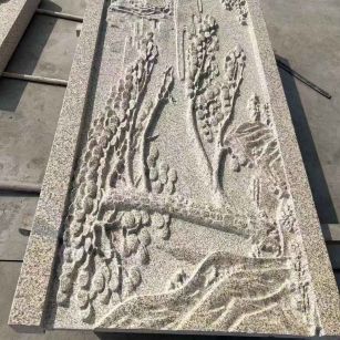 吐鲁番 黄金麻雕刻板浮雕迎客松