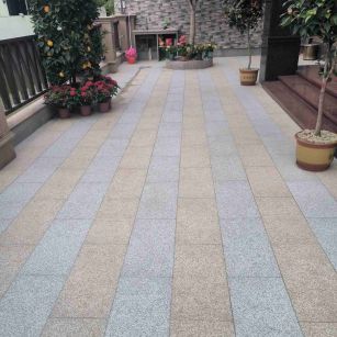 吐鲁番 黄金麻白麻荔枝面庭院铺装展示