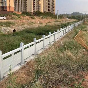 吐鲁番 白麻河道栏杆效果展示图