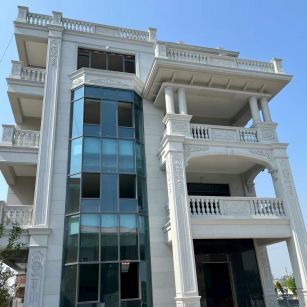 吐鲁番 白麻花岗岩别墅外墙干挂效果展示