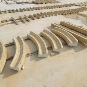 吐鲁番 黄金麻花岗岩别墅线条