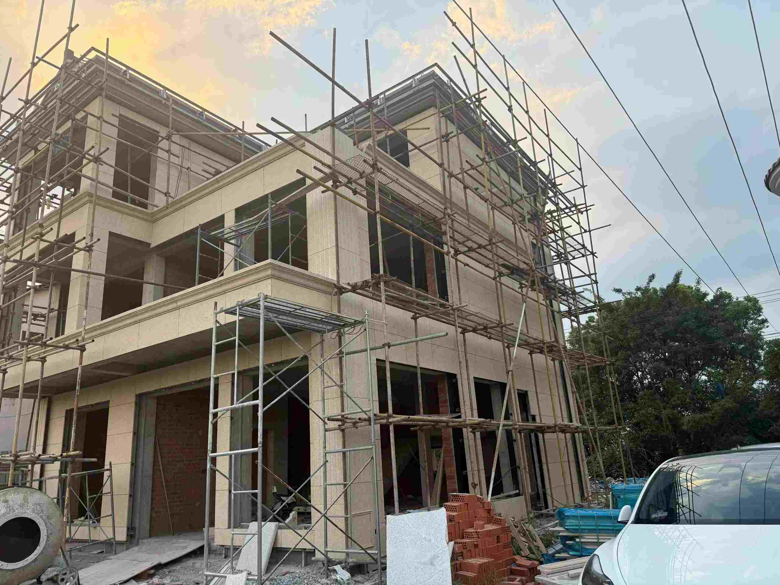 吐鲁番 黄金麻荔枝面花岗岩外墙干挂