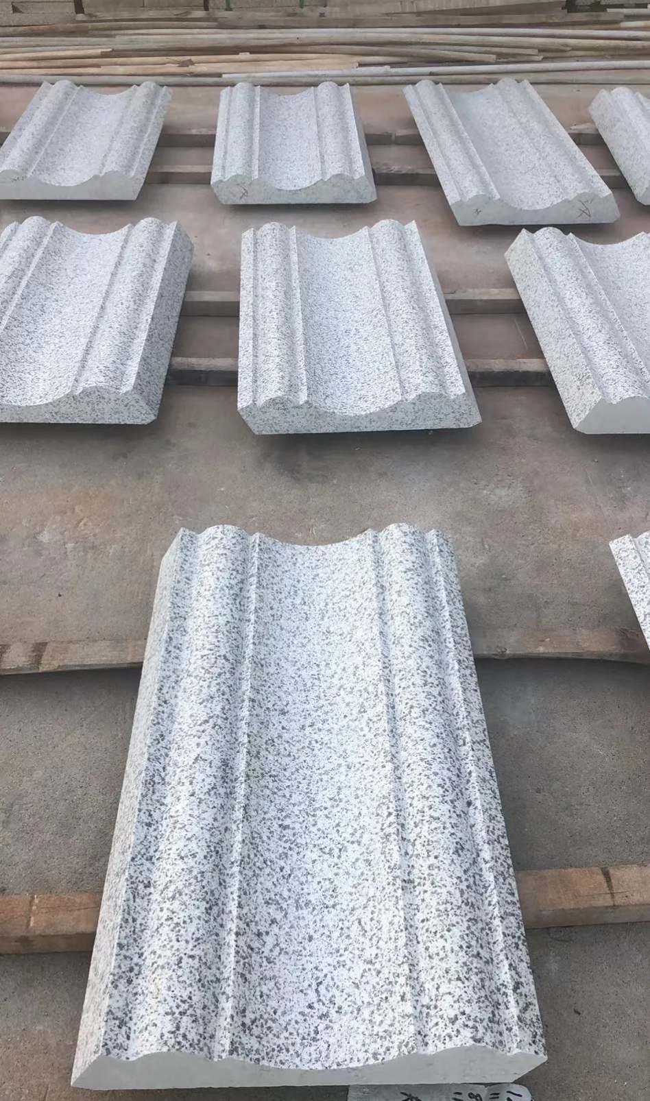 吐鲁番 白麻花岗岩光面别墅线条