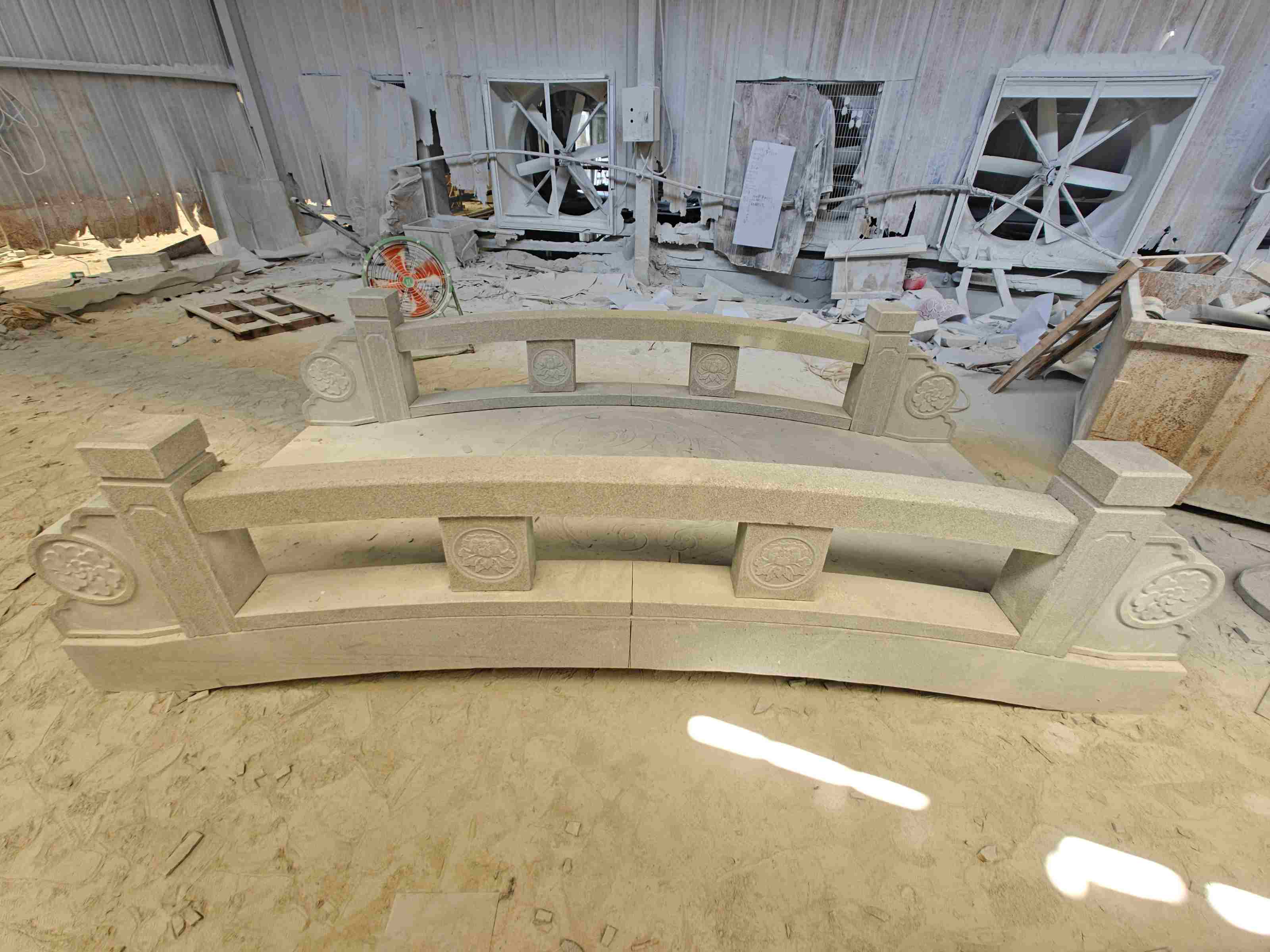 吐鲁番 芝麻灰花岗岩异形加工-拱桥，石桥