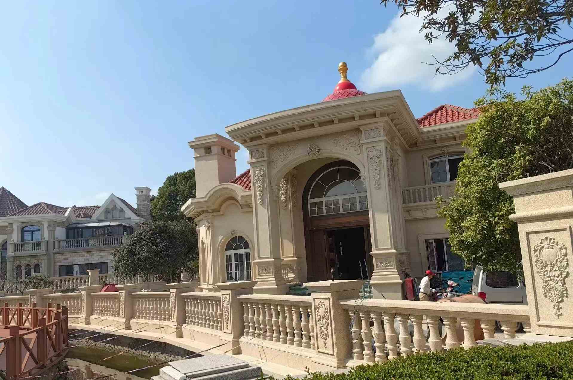 吐鲁番 黄金麻花岗岩欧式别墅